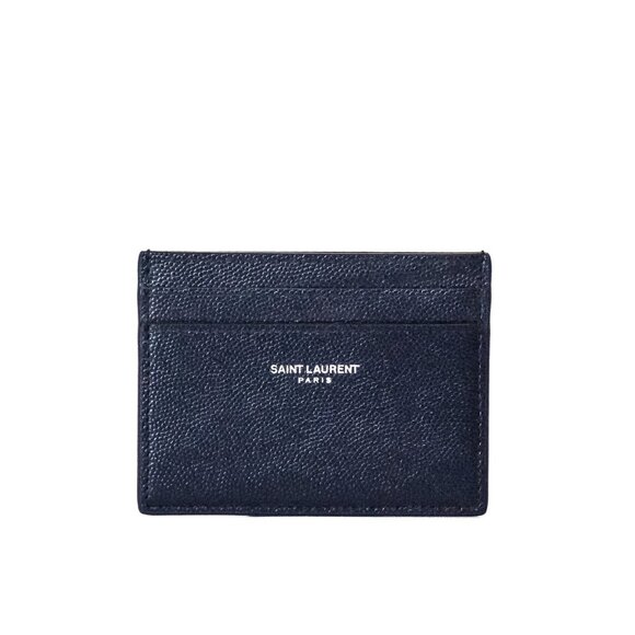 YSL Paris Card Case Navy - Picture 1 of 4